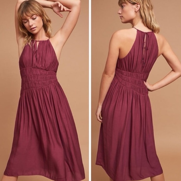 Anthropologie Moulinette Soeurs Smocked Midi Dress - Picture 11 of 15